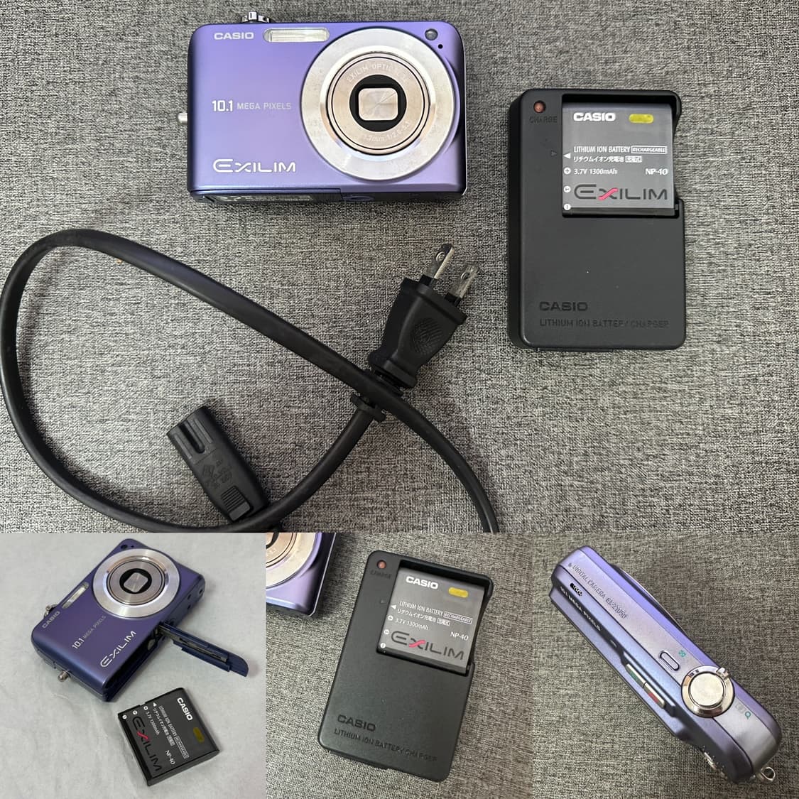 르세라핌 은채 디카 📸카시오 엑슬림 EX-Z1050 블루 + 정품충전기 상품이미지10