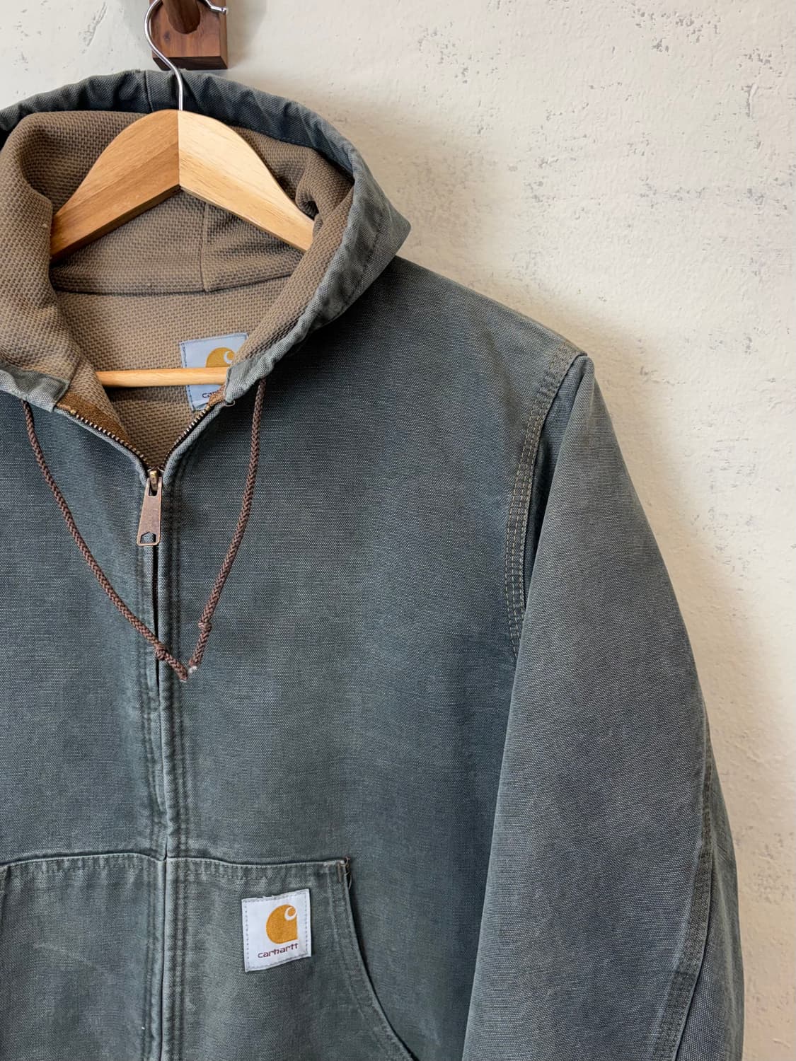 칼하트 og 덕액티브 후드 자켓 그린 상품이미지3