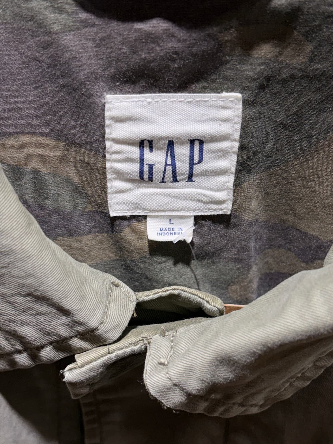 L GAP 밀리터리 4포켓 카모 안감 야상 자켓 상품이미지5