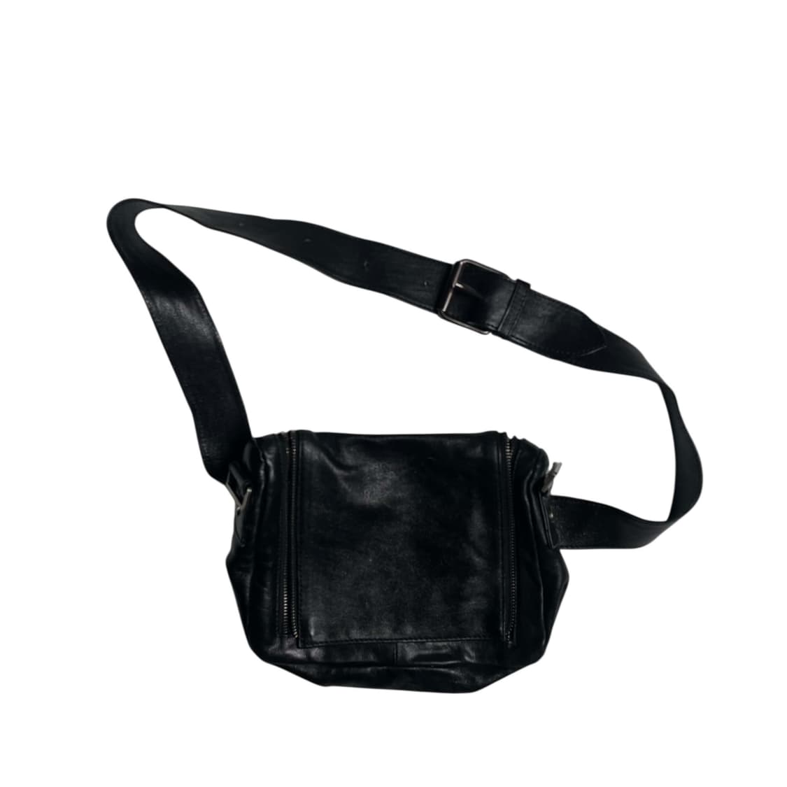 Y's 만다리나덕 맵 페인트 코팅 레더 벨트백 상품이미지2