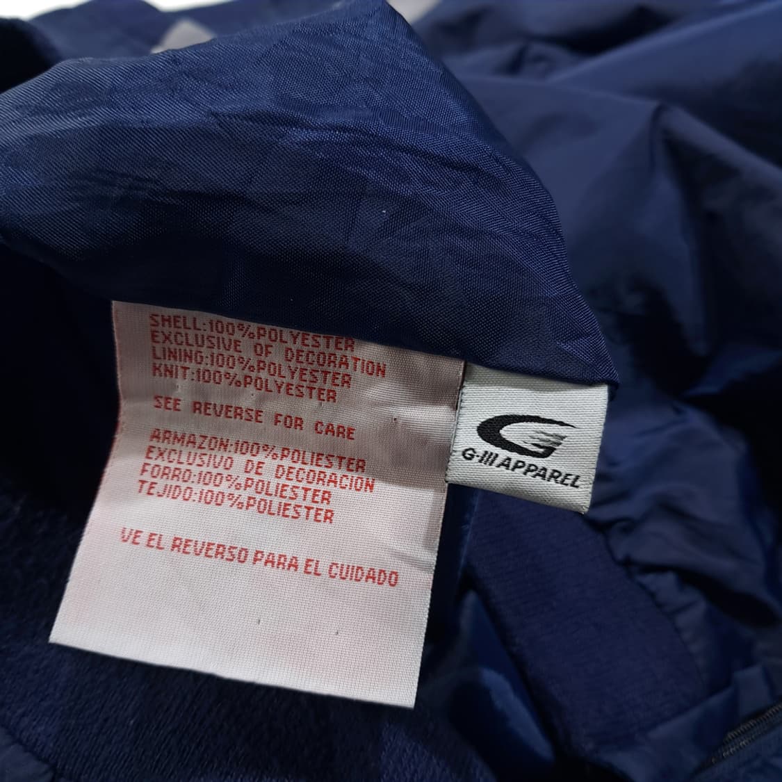 CL304 L 엠엘비 90s 폴리 사이드지퍼 네이비 윈드브레이커 자켓 상품이미지5