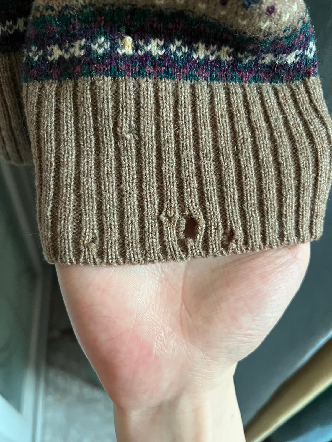 넘버나인 페어아일 니트 가디건  상품이미지5