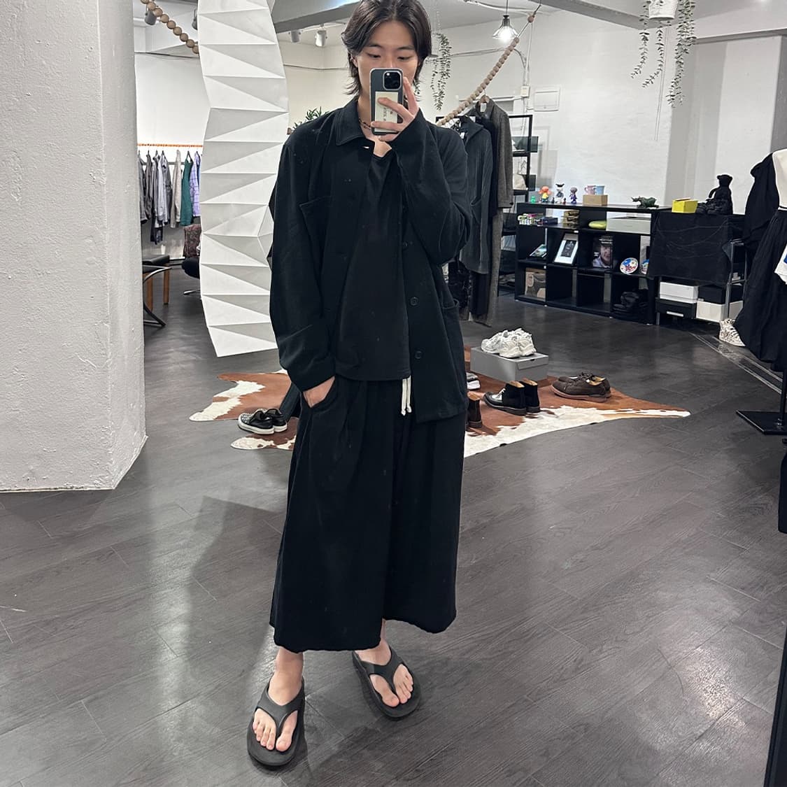 요지야마모토 하카마 팬츠 상품이미지4