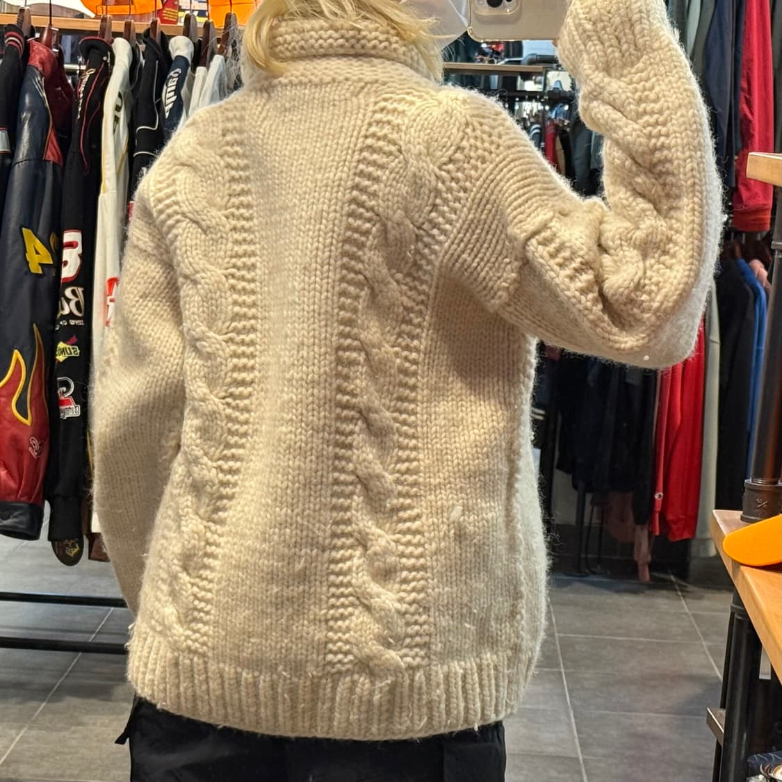 [NO.9] VTG 꽈배기 니트 가디건 상품이미지5