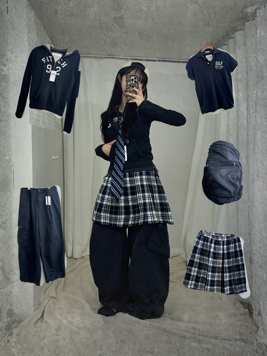 아베크롬비 네이비 러힙 데일리 코디세트 상품이미지1
