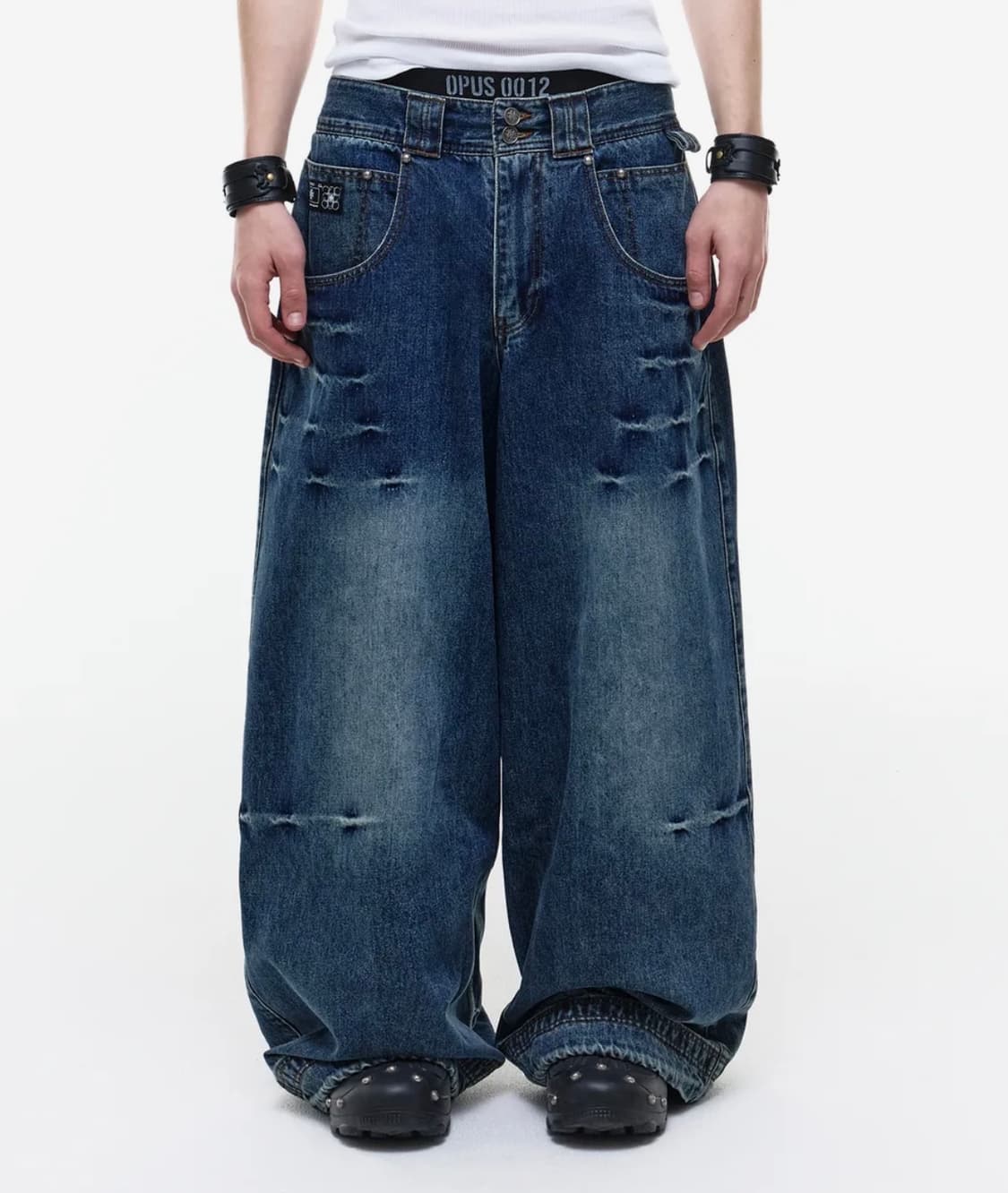 오퍼스 OPUS 0012 Op. 09 멜티드 데님팬츠 인디고 (S) 상품이미지1