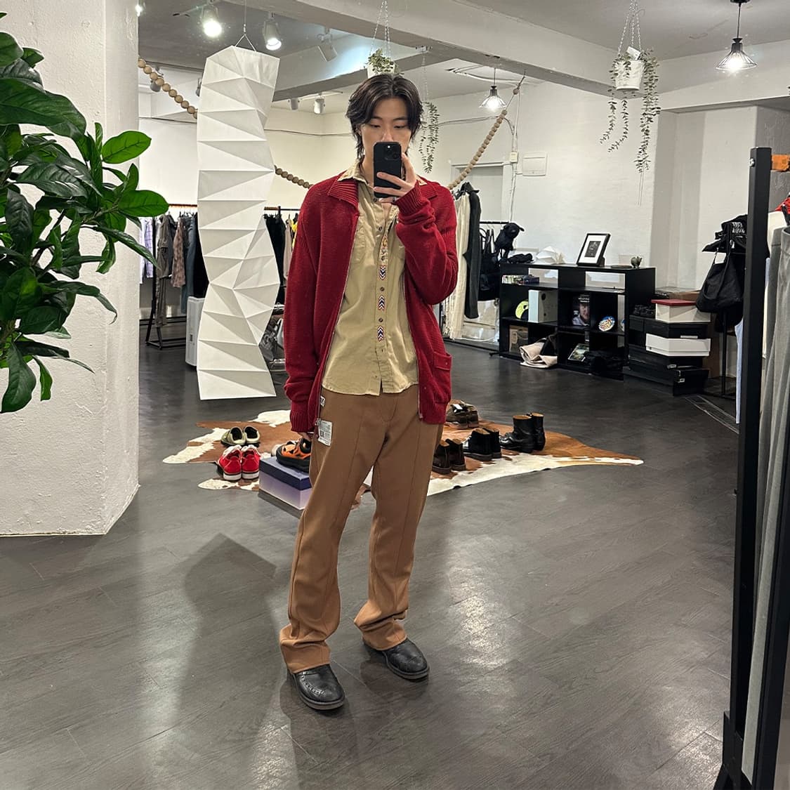 메종 미하라 야스히로 와이드 부츠컷 슬랙스 상품이미지5
