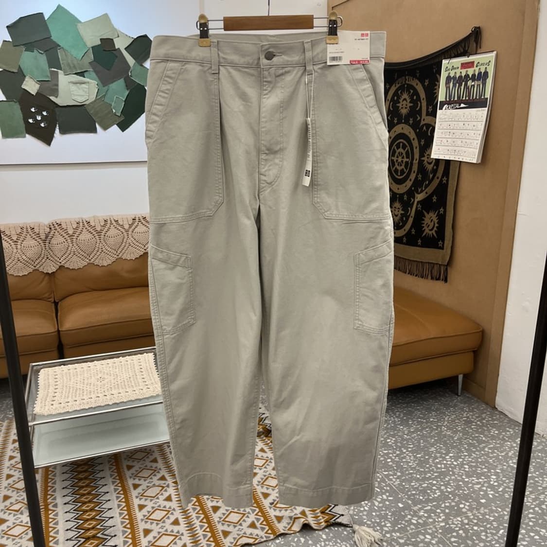 유니클로 U 빈티지 캐주얼 베이커 코튼팬츠 88 C11046 상품이미지3