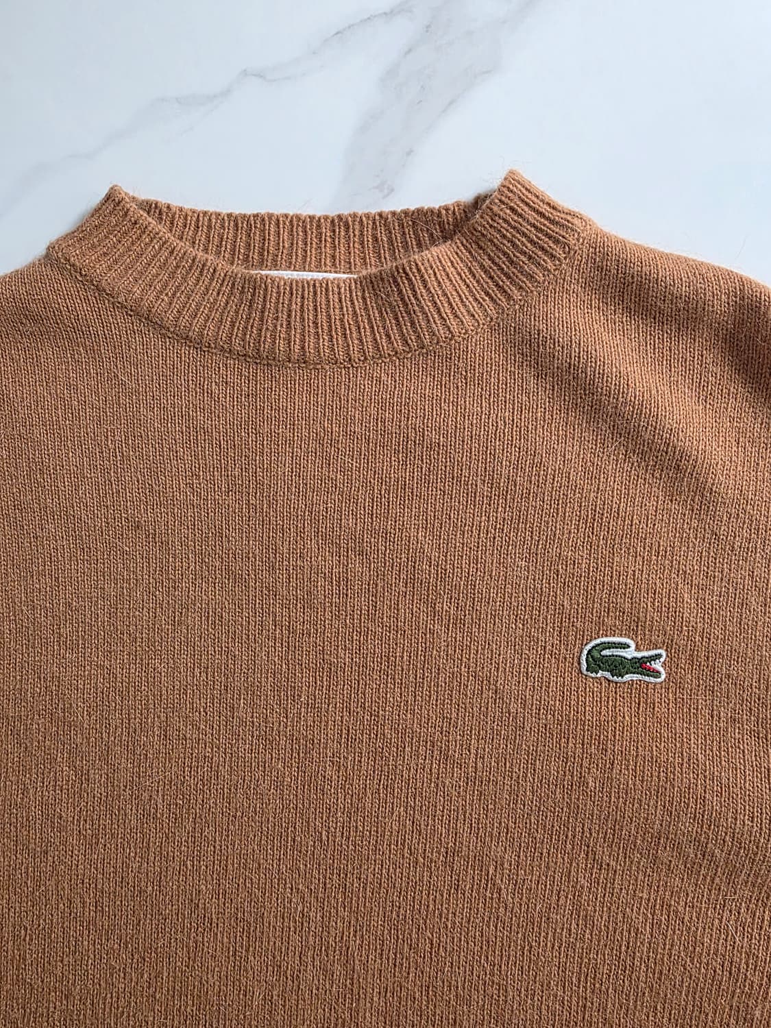Lacoste / 브라운 앙고라 니트 상품이미지5