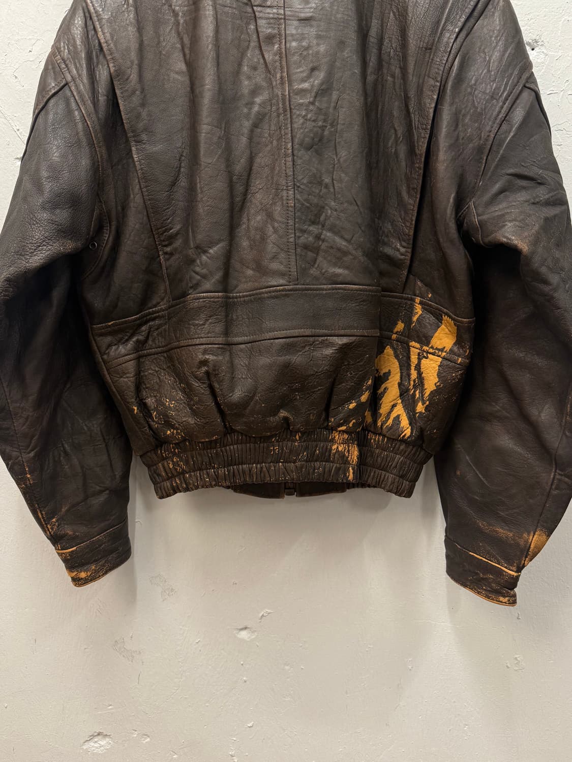 Fabiani Leather Flight A-2 Jacket 상품이미지7