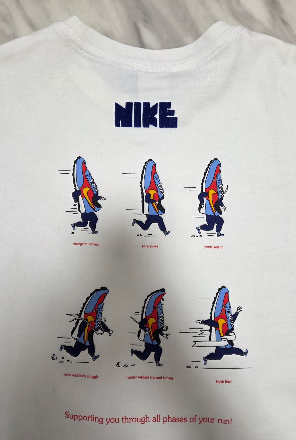 나이키 그래픽 화이트 반팔티  상품이미지3