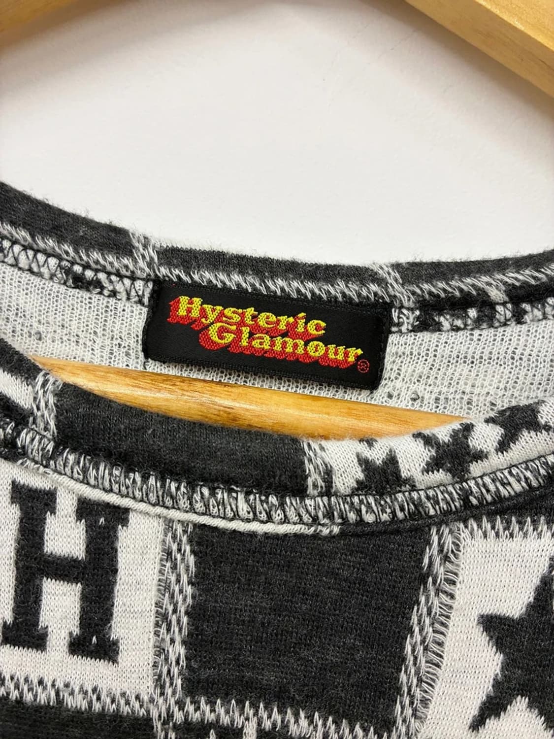 히스테릭글래머 90‘s 스타 태리 반팔 니트 PN9761 상품이미지6