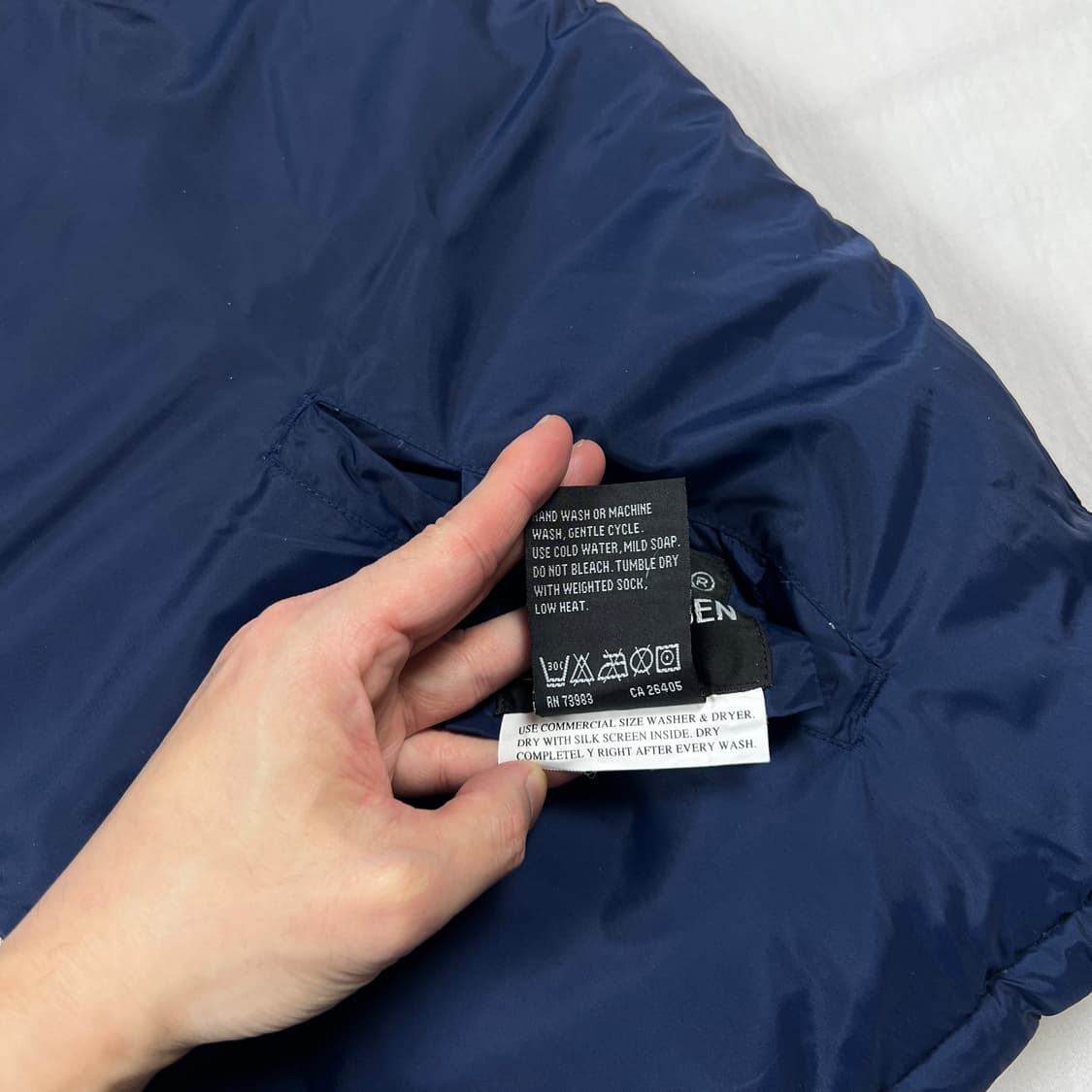 90‘s 헬리한센 hh 빅로고 리버시블 다운 패딩 조끼 상품이미지10