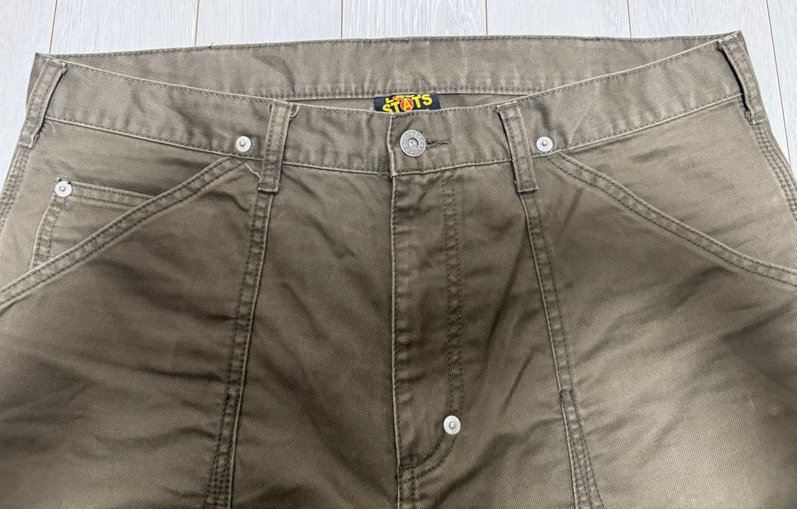 라스탯츠 더블니 올리브 팬츠 상품이미지3