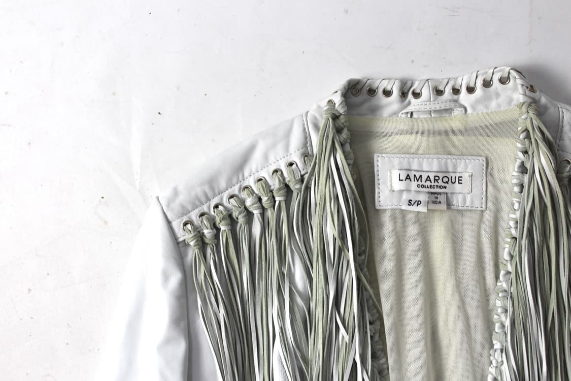 LAMARQUE Fringe Leather Jacket 상품이미지9