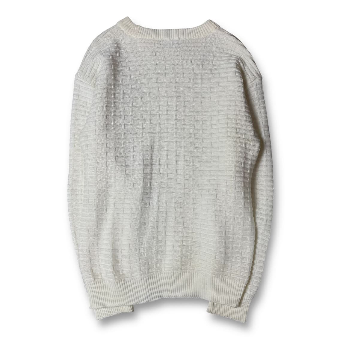 빈폴 자수로고 아이보리 패턴짜임 긴팔 니트 상품이미지2