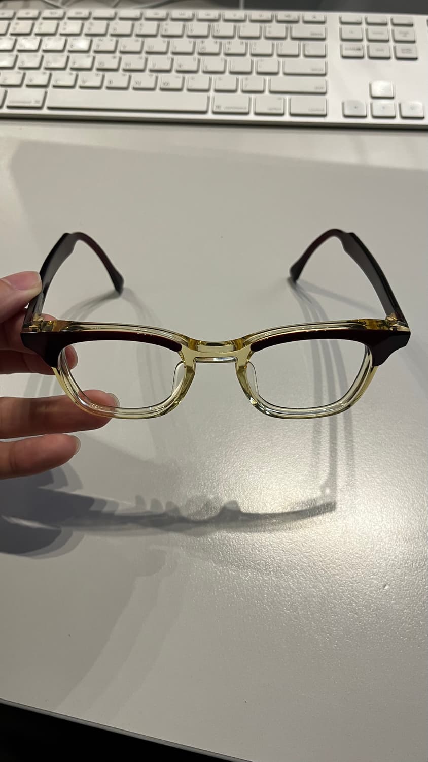 백산안경 포스트 투톤 브라운 상품이미지5