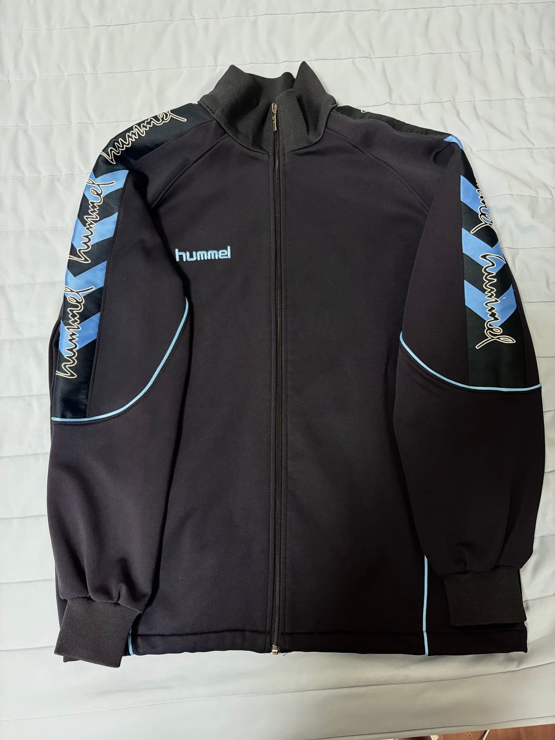 험멜 네이비 트레이닝 자켓/로고 져지/운동복 저지 상의 상품이미지1