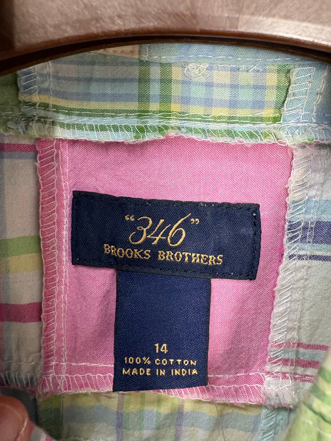 브룩스 브라더스 체크무늬 롱셔츠 A1970 상품이미지4