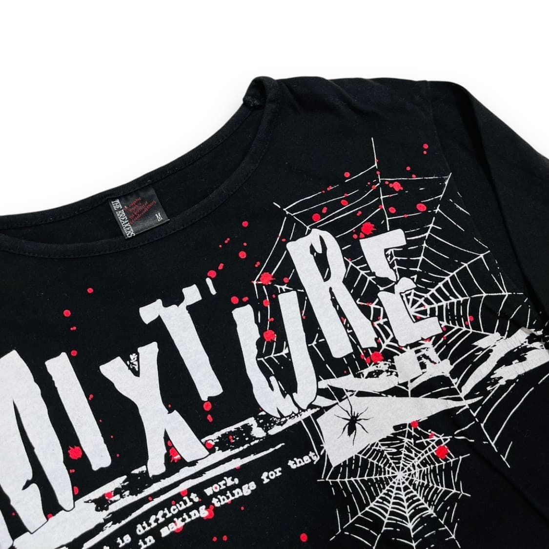 펑크 GoD 스파이더 레터링 아트 롱 슬리브 상품이미지4