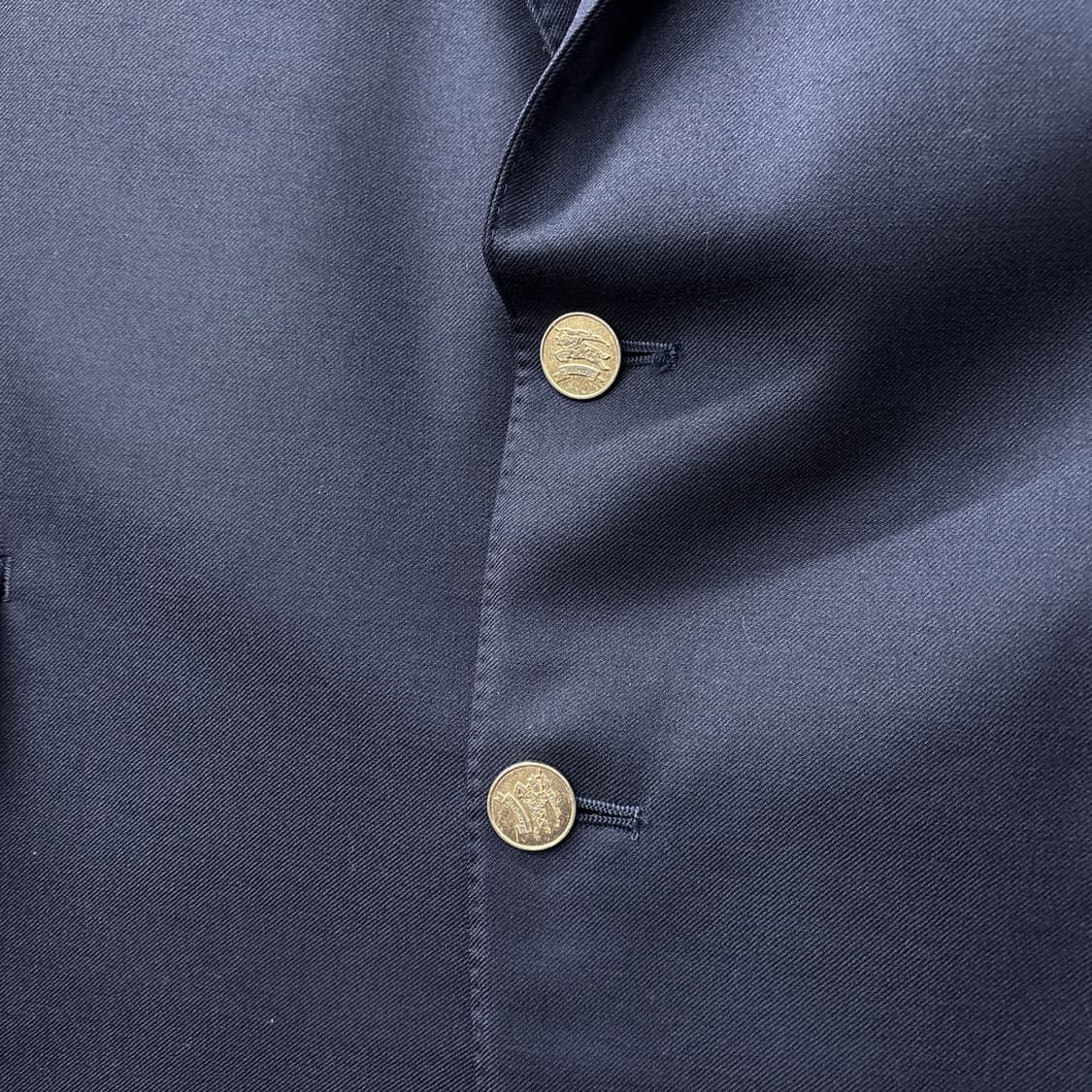 80~90s 올드 버버리 로얄허사즈 골드버튼 블레이저 자켓 N1174 상품이미지7