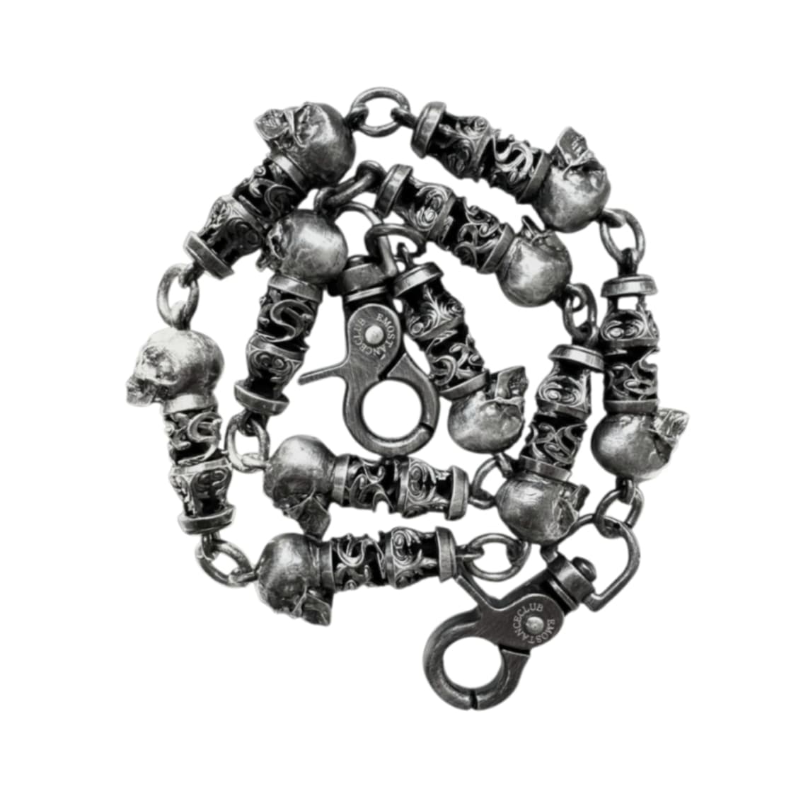 [OS] 에모스탠스클럽 브로큰 스컬 17링크 체인 상품이미지1