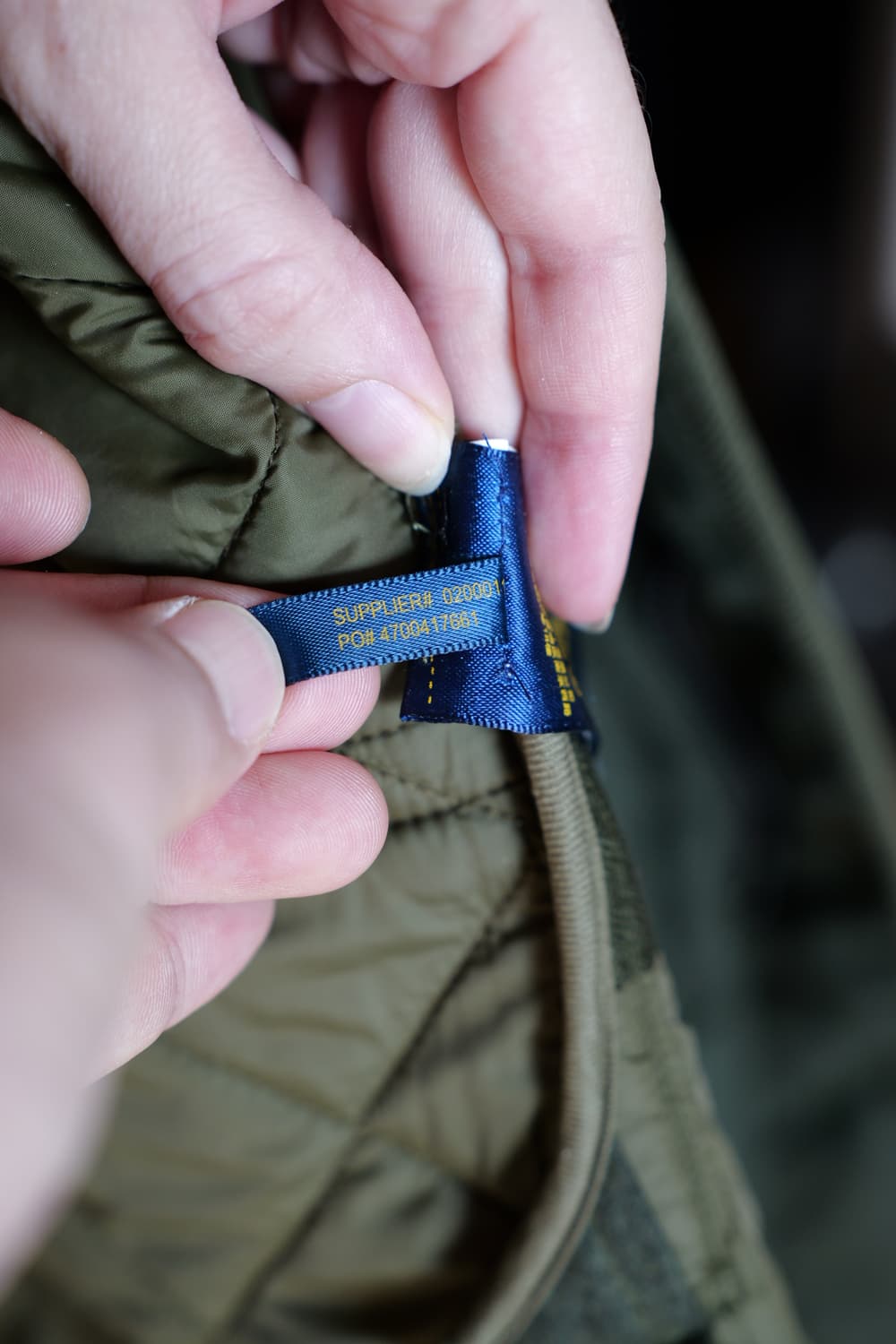 폴로 랄프로렌 퀼팅 후드 자켓 M 올리브그린 상품이미지7