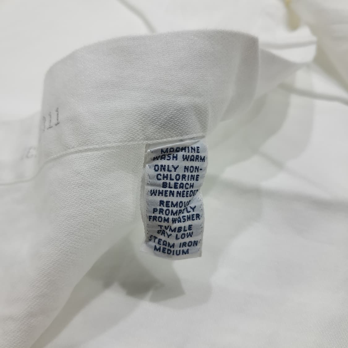 CL525 2XL 폴로 90s 홍콩판 코튼 버튼다운 화이트 셔츠 남방 상품이미지5