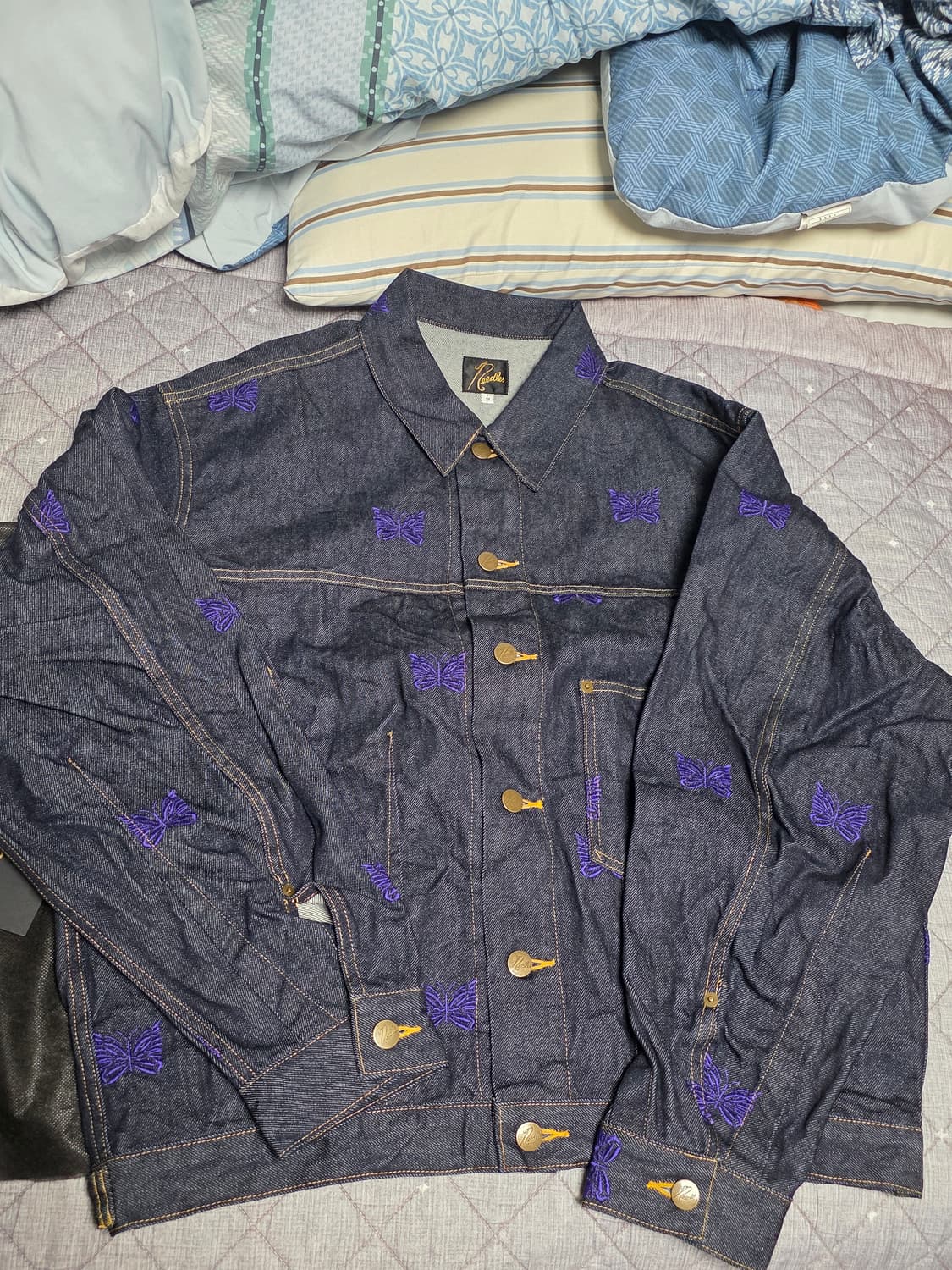 니들스 x 비버 2026 ss 12oz 빠삐용 데님자켓 상품이미지2