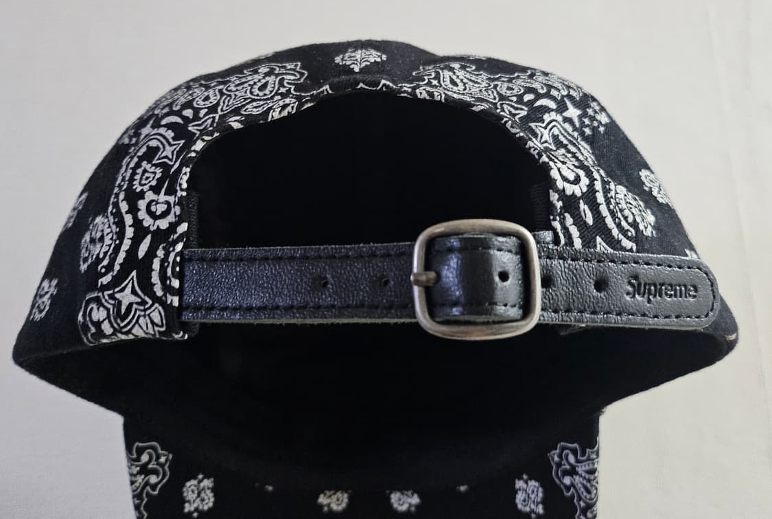 슈프림 페이즐리 캠프캡 블랙 상품이미지2