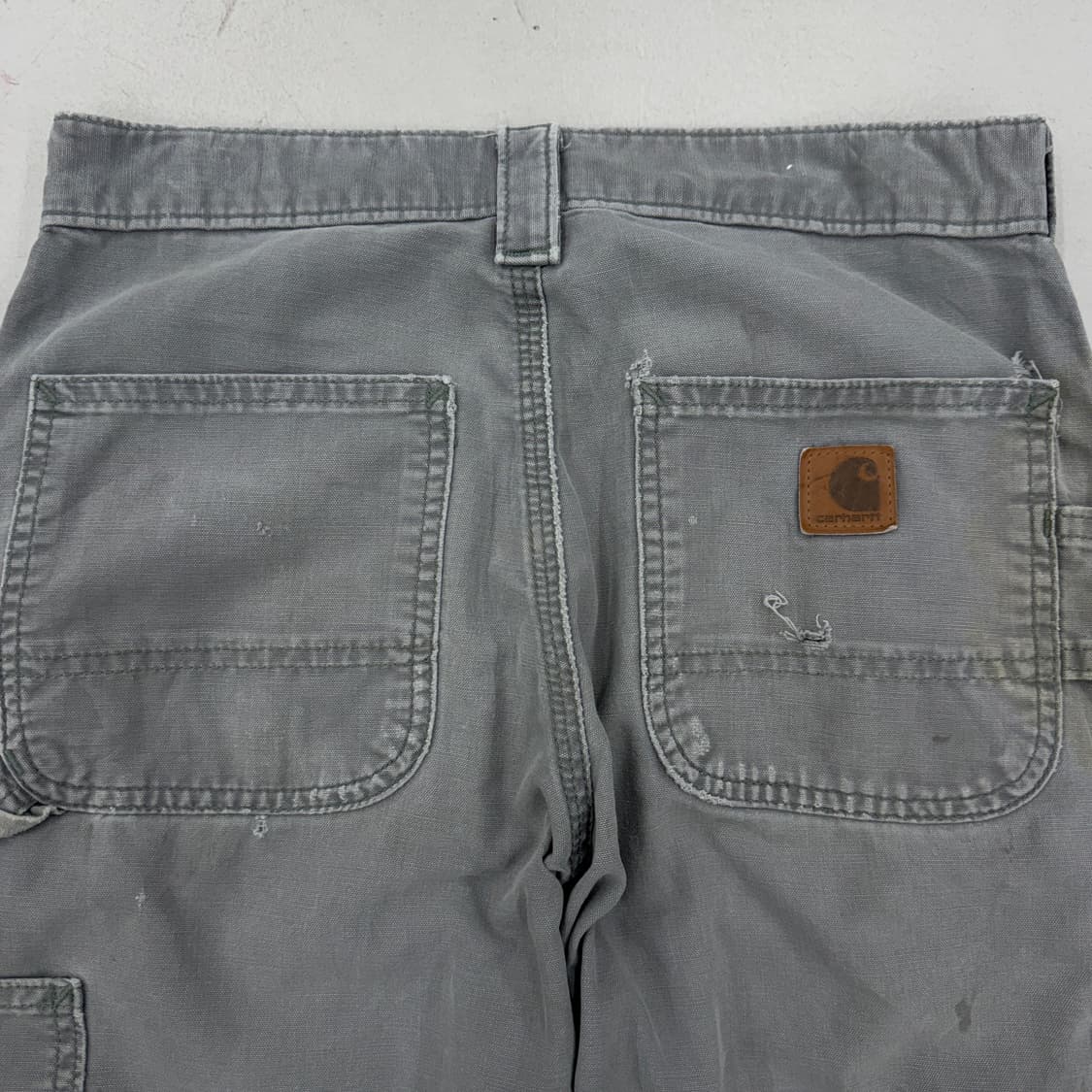 칼하트 OG 가죽패치 카펜터 페이딩 와이드 워크팬츠 상품이미지6