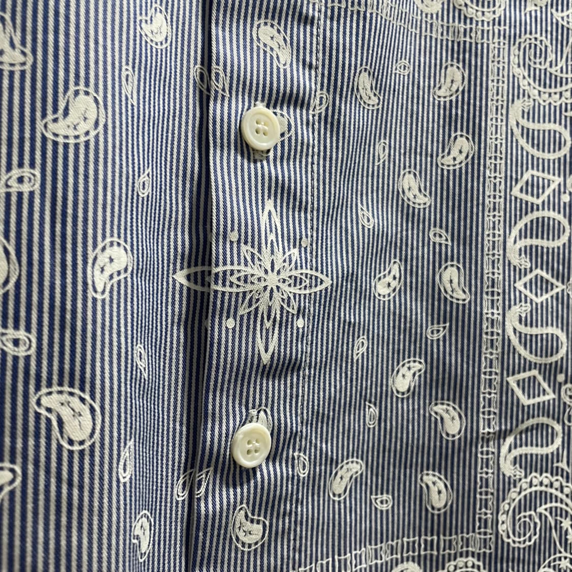 우영미/ 페이즐리 스트라이프 셔츠/ 46 상품이미지5