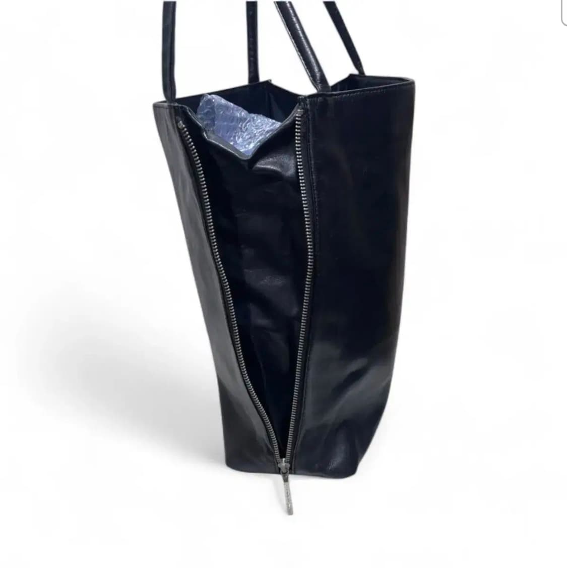 요지 야마모토 느와르 zip 가죽 토트백 상품이미지4