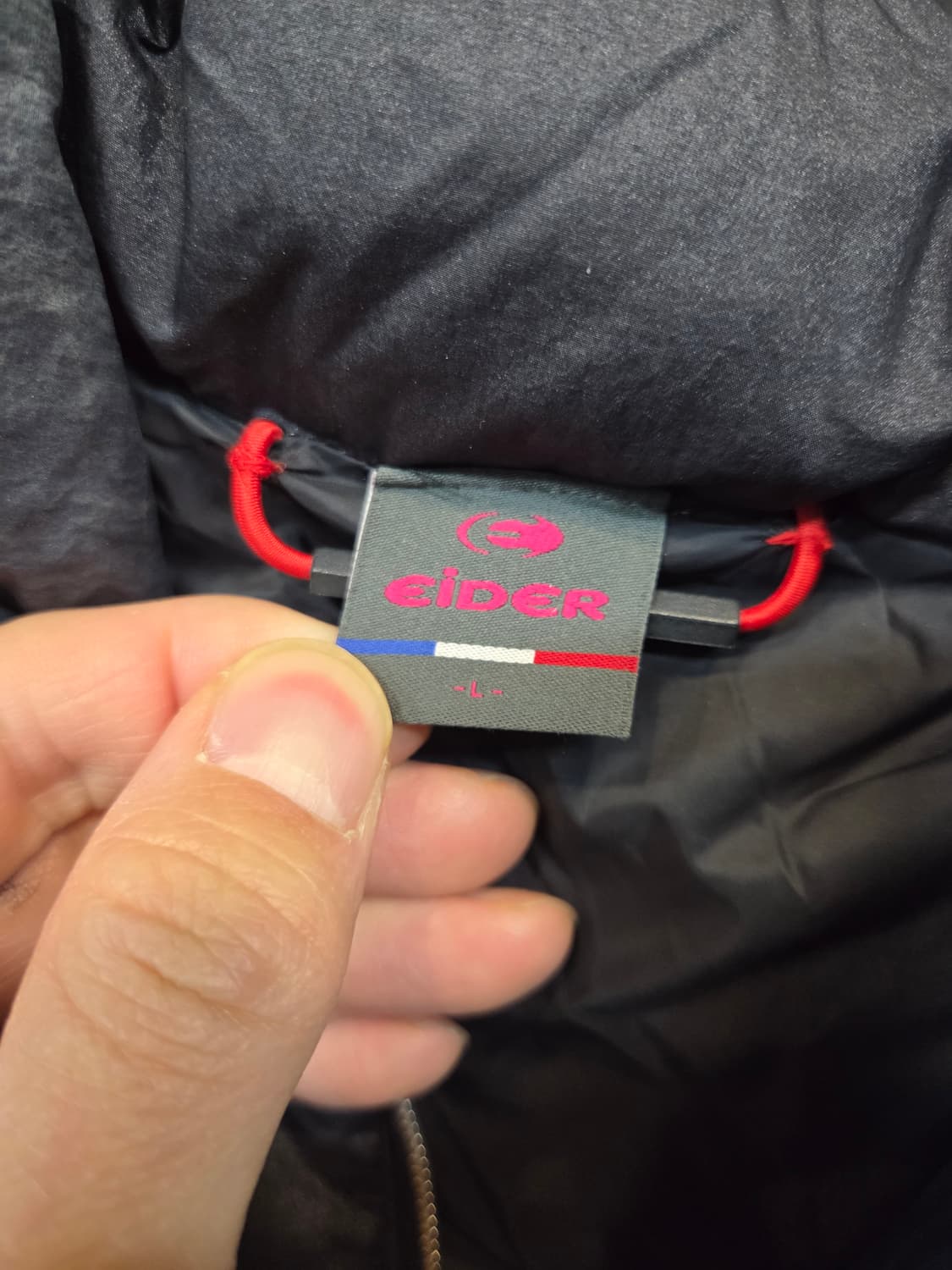 아이더 여성 글리도 경량패딩 후드 다운자켓 L 상품이미지4