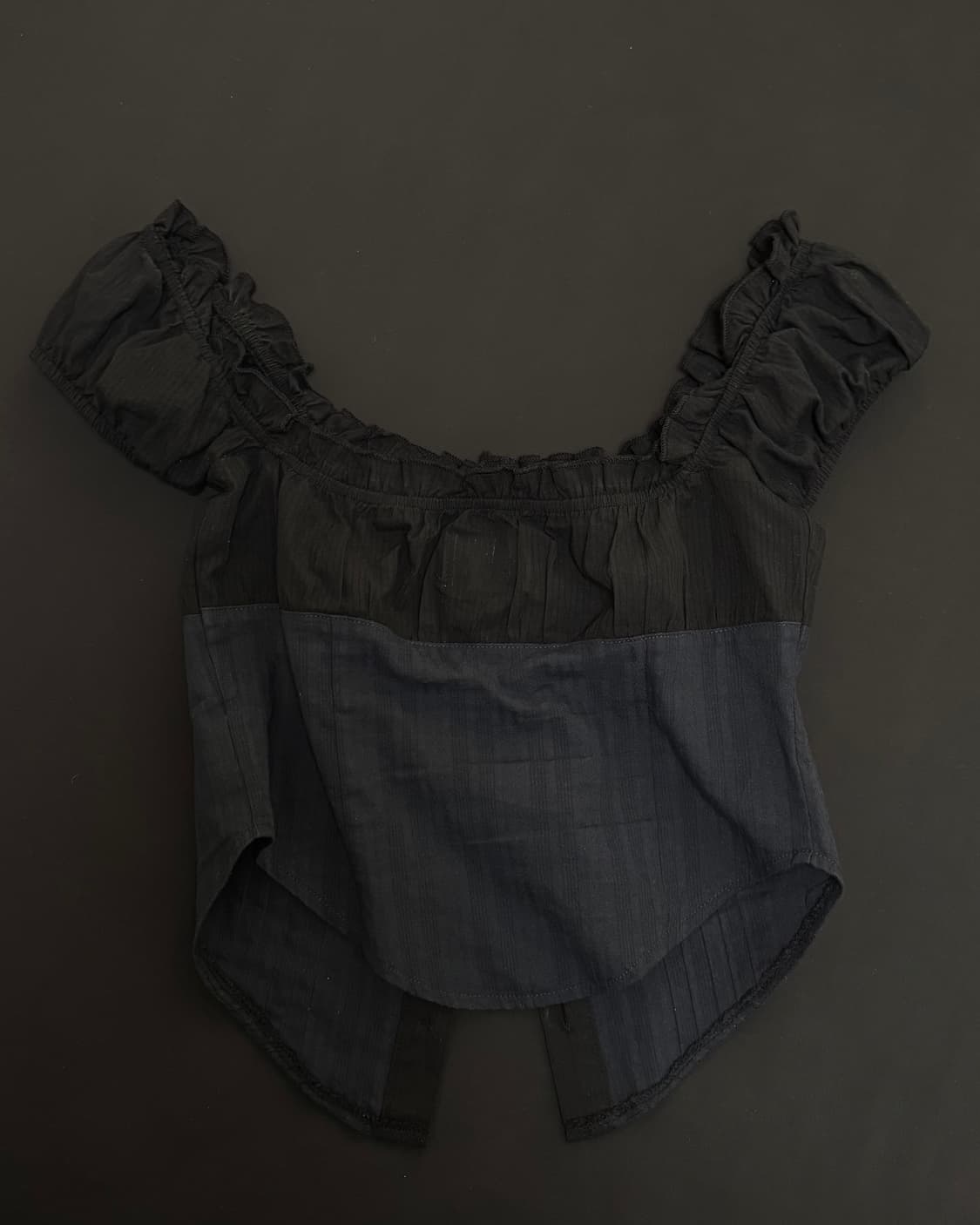 플리즈노팔로우 Cindy Shirt Top (Black/Cool Char 상품이미지4