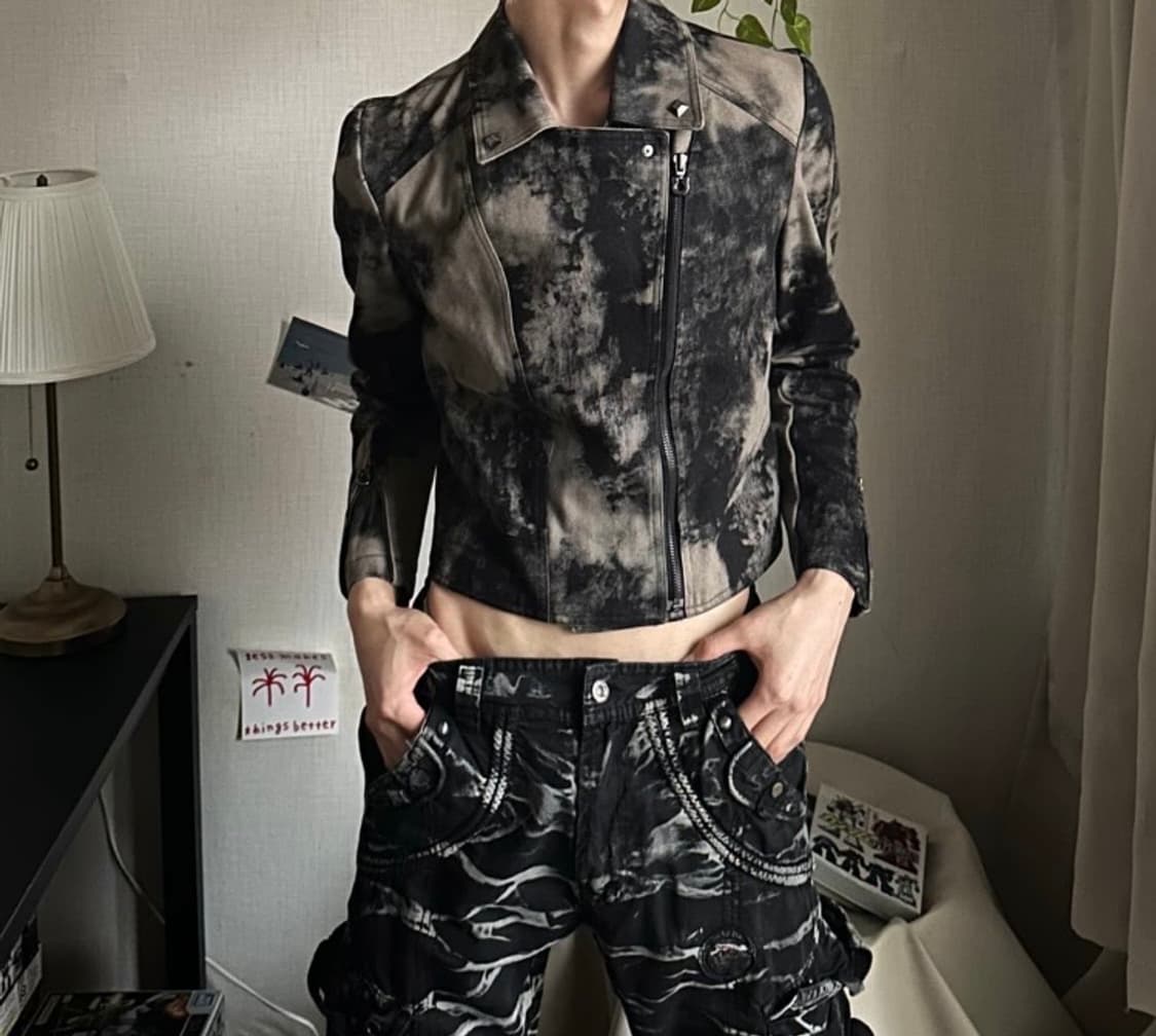 Cllio collection 타이다이 라이더 자켓 상품이미지1