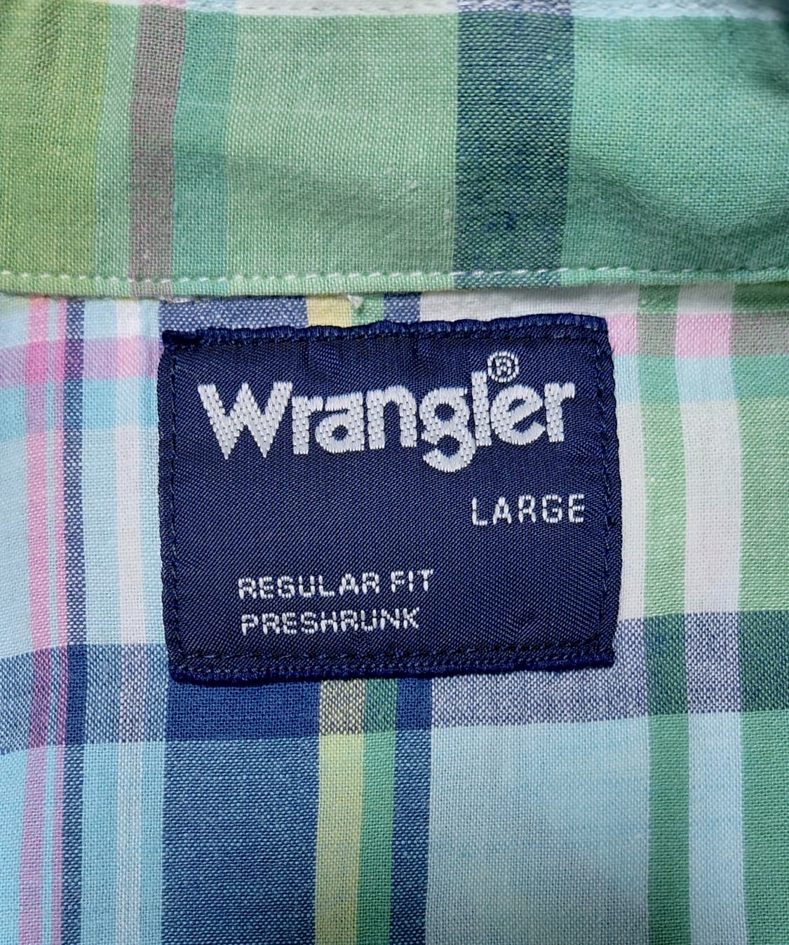 [L] 랭글러(Wrangler) 린넨 혼방 체크 웨스턴 셔츠 - 화사한  상품이미지4