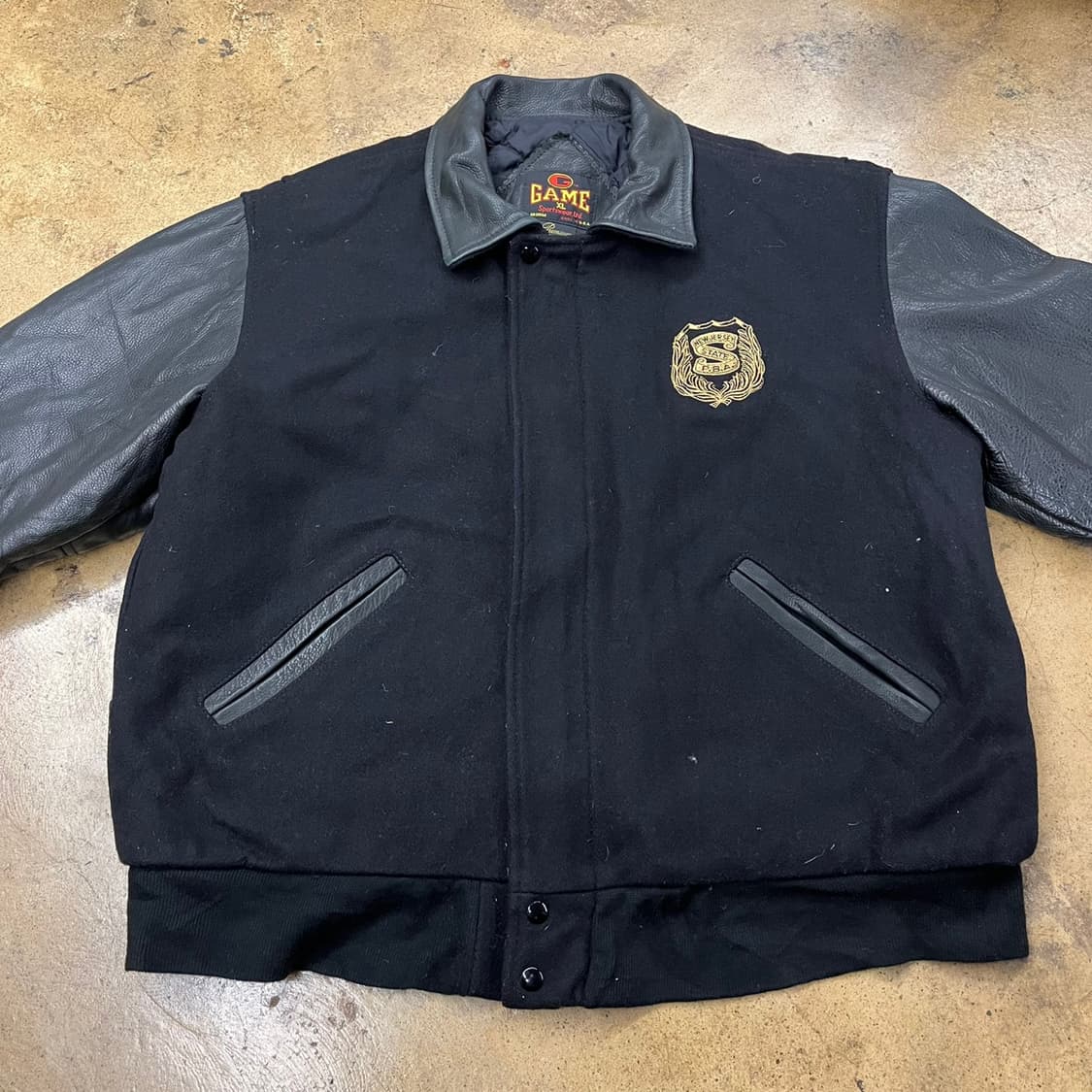 [정품/XL] GAME 바시티자켓 빈티지 PBA 뉴져지 스타디움 b18 상품이미지3