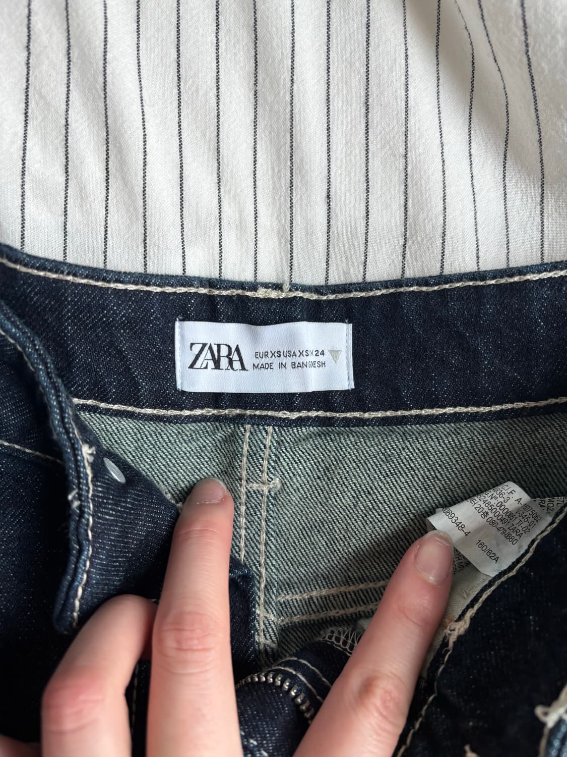 ZARA 앞트임 데님 롱스커트 상품이미지3