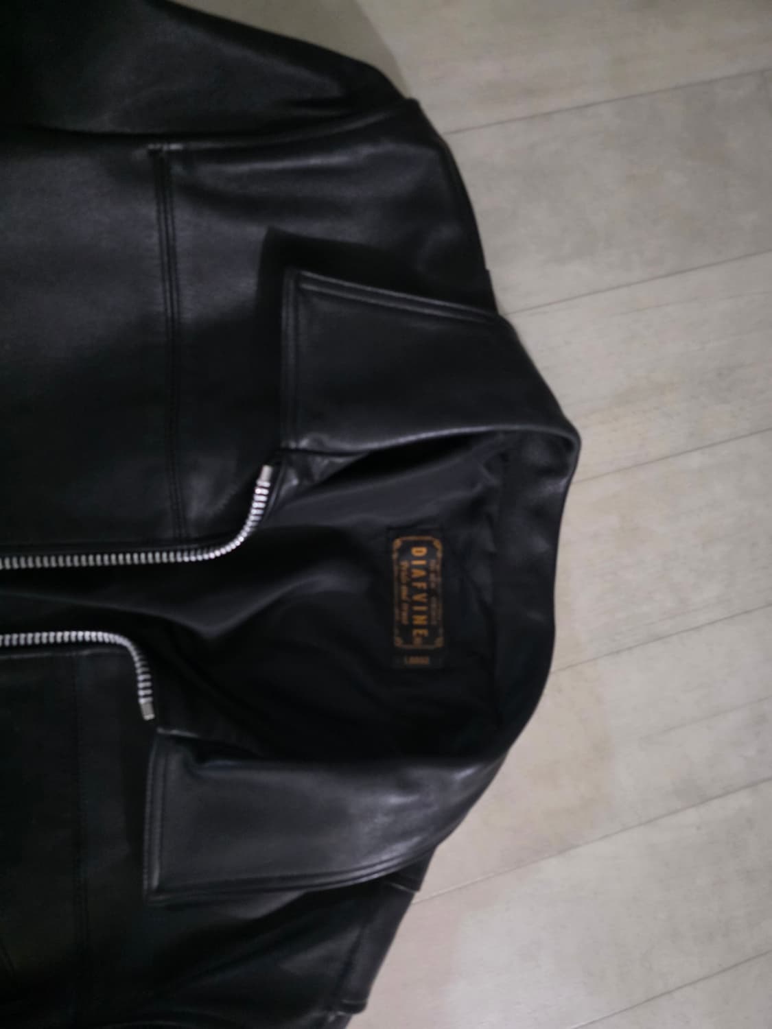 디아프바인 로저 카프레더 소가죽 자켓 L 상품이미지4