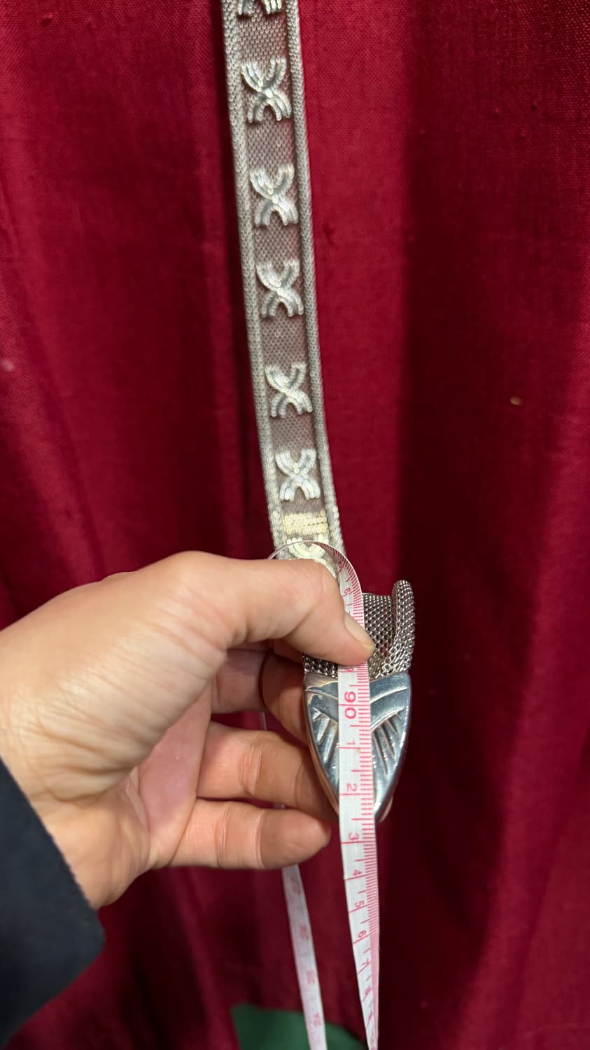 빈티지 메탈 시스루 스테인레스 벨트 상품이미지8