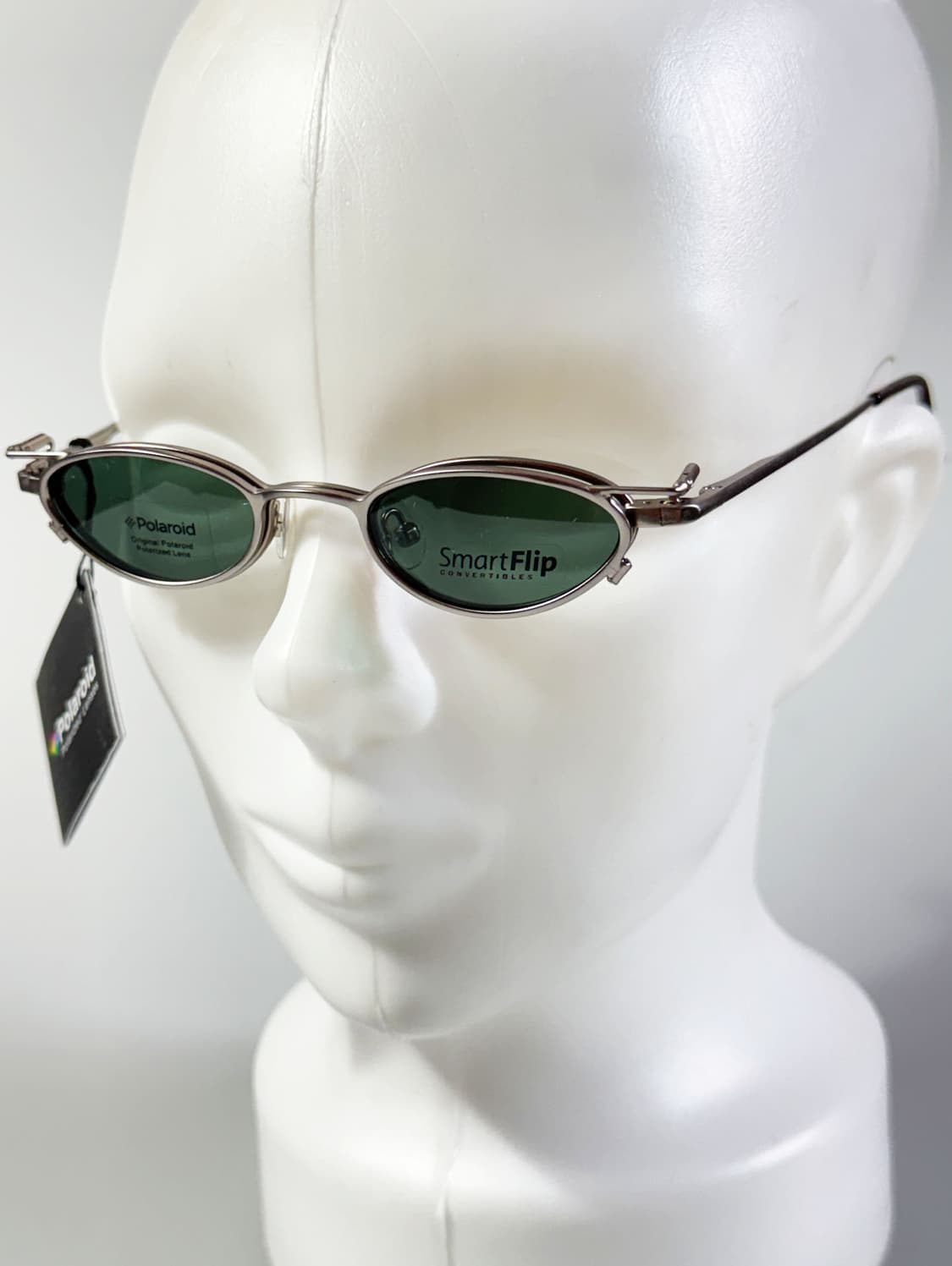 미국제 ELITE 클립온 실버메탈 슬림 오벌 프레임 빈티지 안경 상품이미지9