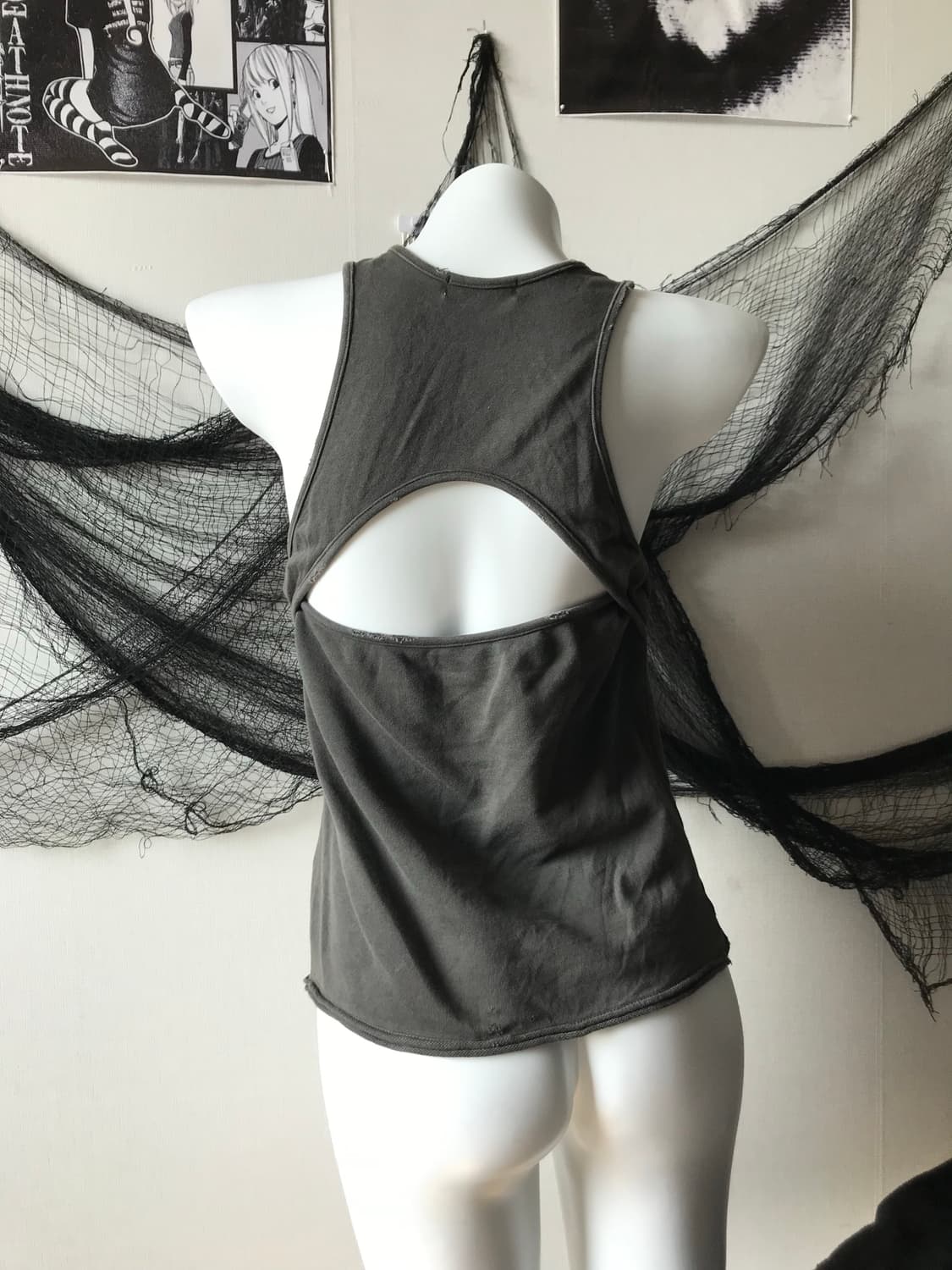 Punk 00s mood printing sleeveless   상품이미지3