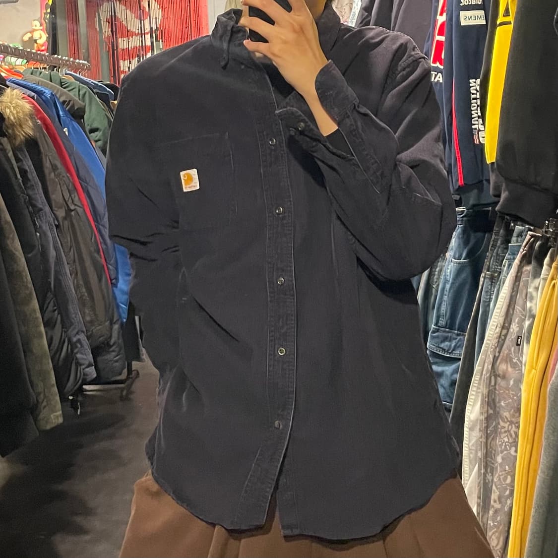 [IM] carhartt 칼하트 딥퍼플 코듀로이 셔츠 상품이미지3