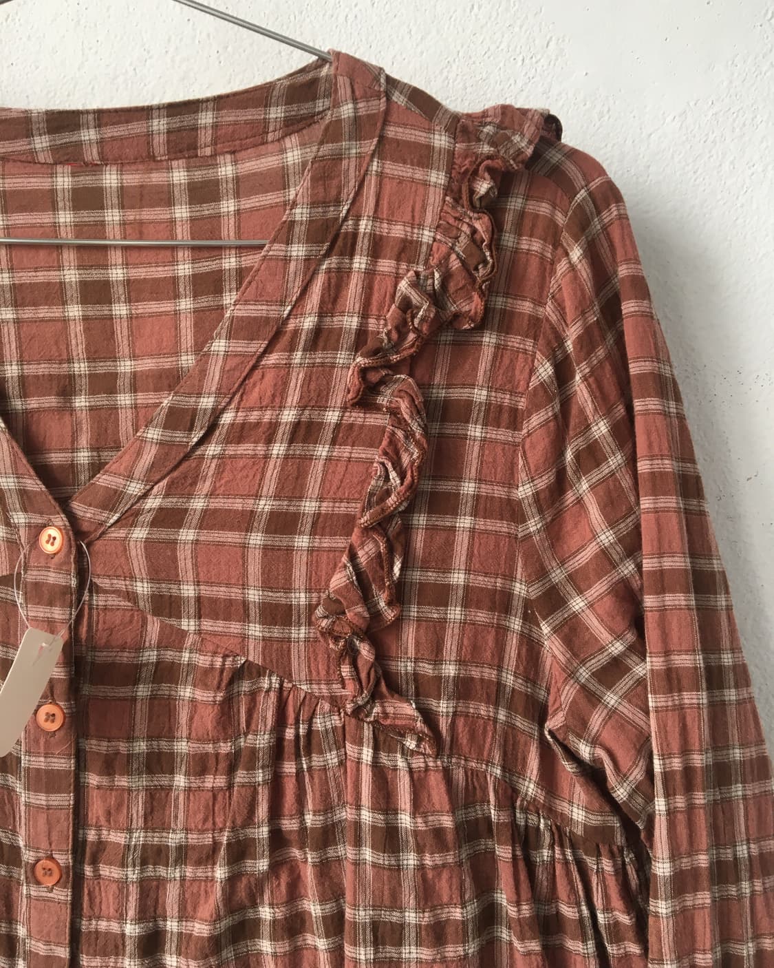 Check pattern blouse 상품이미지4