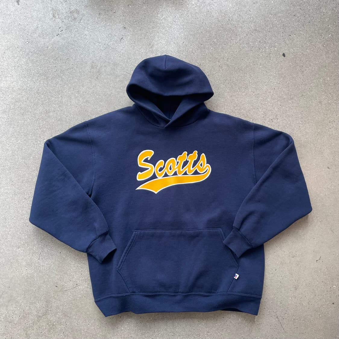 빈티지  러셀 애슬레틱 후드 네이비(옐로) made in usa  상품이미지1