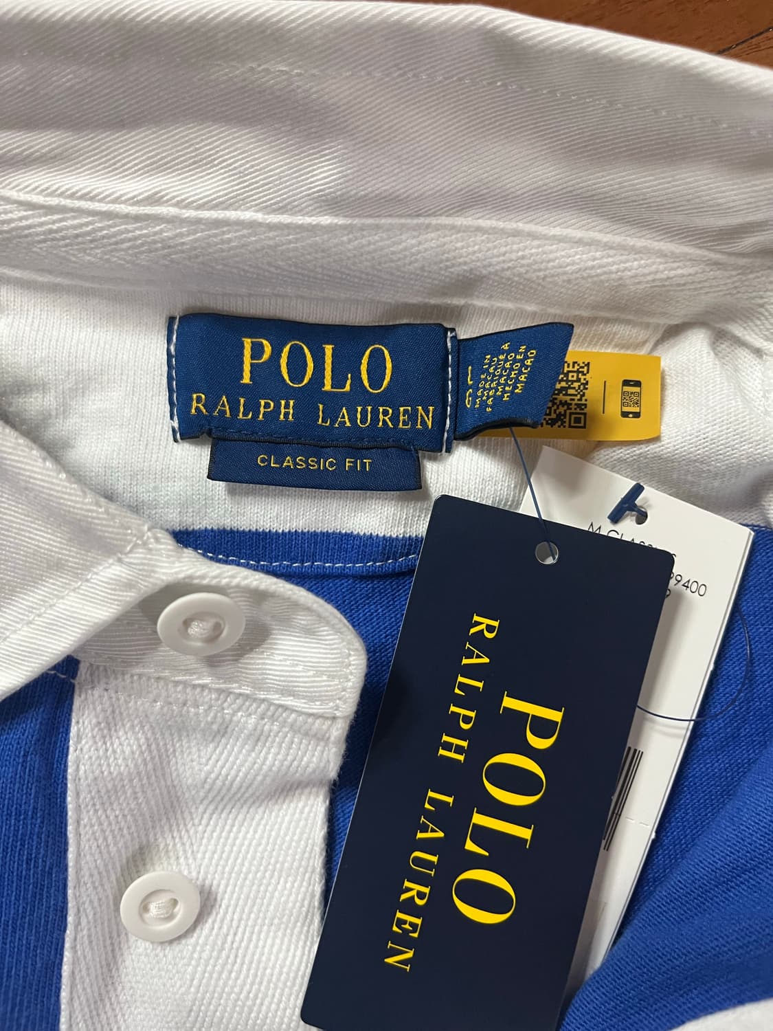 폴로 랄프로렌 스트라이프 럭비티 긴팔 새상품 상품이미지3