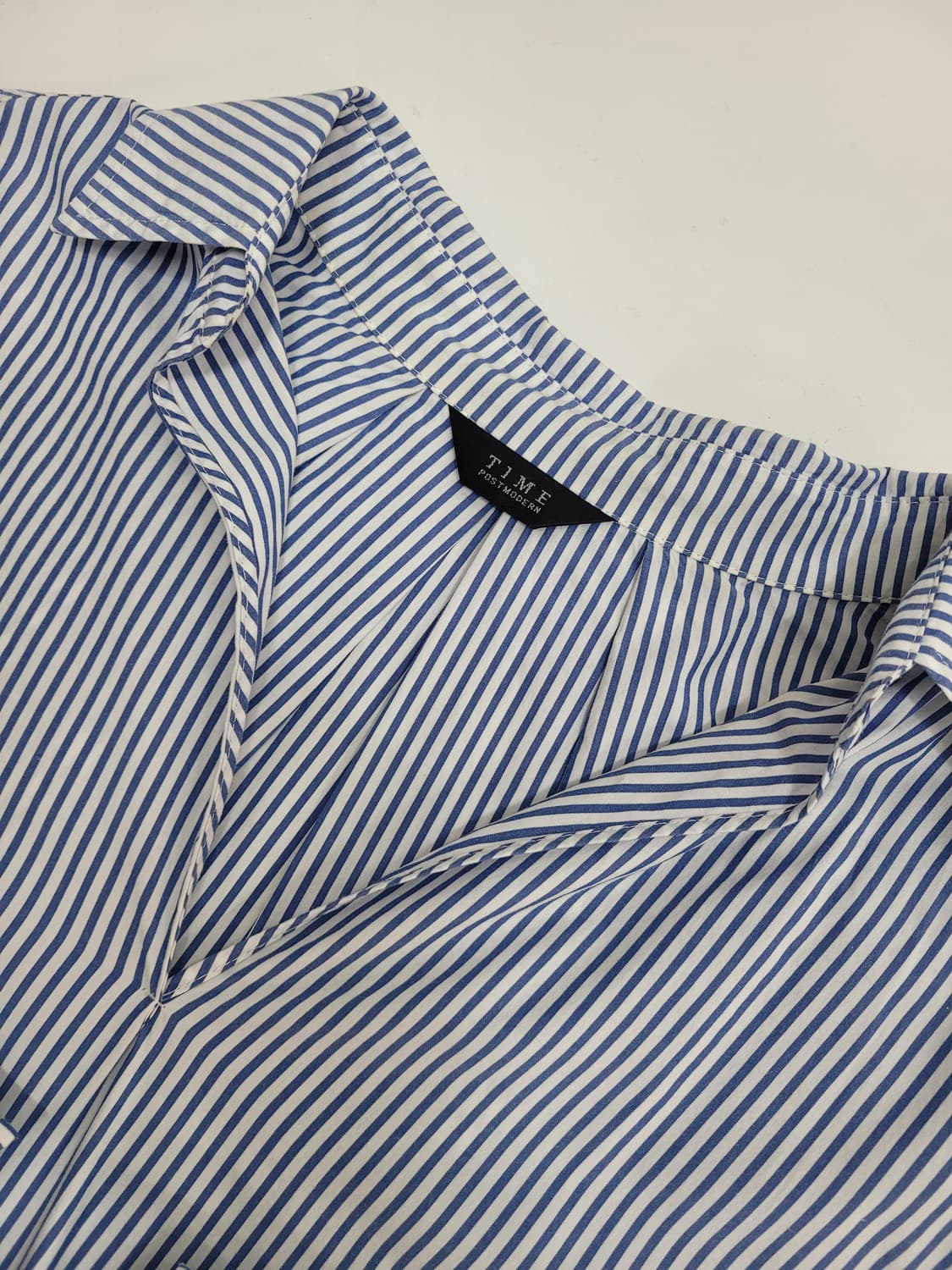 TIME 한섬 타임 루즈핏 스트라이프 셔츠 / 여 82-94-160
 상품이미지5