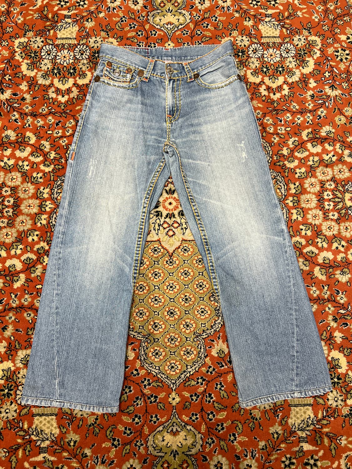 [32] 트루릴리전 조이 슈퍼 T 부츠컷 데님 레인보우 상품이미지1