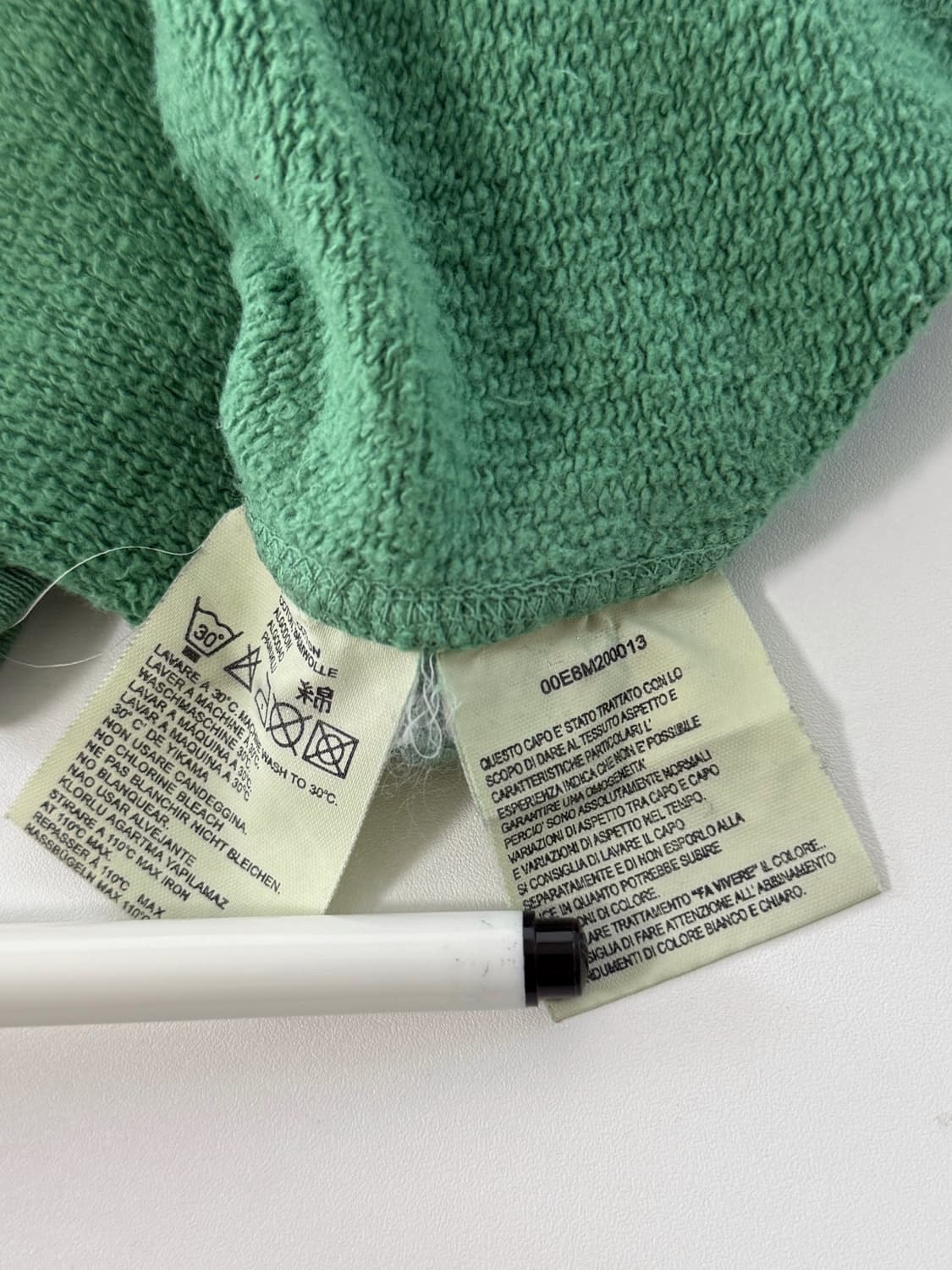 디젤 00‘s 루즈핏 빈티지 그린 스웻 집업 자켓 상품이미지8